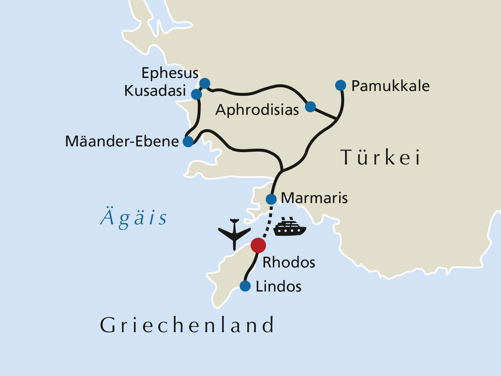 15 Tage 5Sterne Reise Türkei & Rhodos Reisedetails